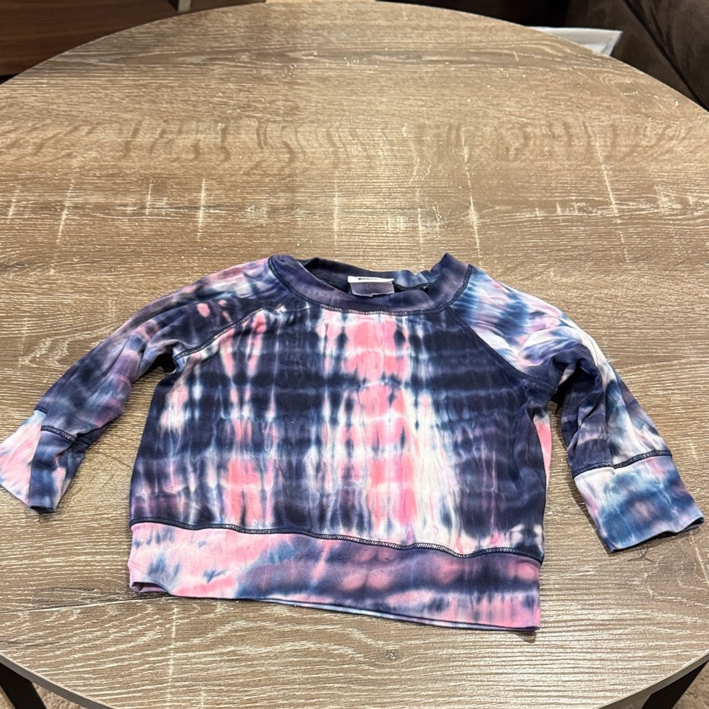 Kids Tie-Dye Sweatshirt in Pink and Blue
